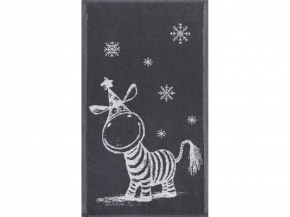 6с104.411ж1 Зебруся(графит5) Полотенце махровое 67х40см