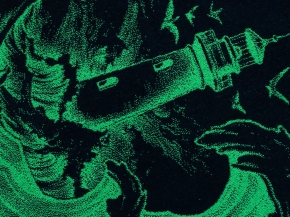 6с102.413ж1 Маячок (темно-синий7) Полотенце махровое 81х160см