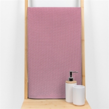 21С105-ШР+Гл 65*95 Полотенце "Суфле плюс" цв. 1767 рис. 815 бежево-розовый