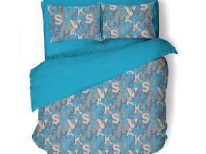 Бязь набивная Миледи рис. 10593/1 Неоновые буквы Д, 150см