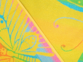 6с102.411ж1 Бархатный сезон (желт.радужк2) Полотенце махровое 67х150см