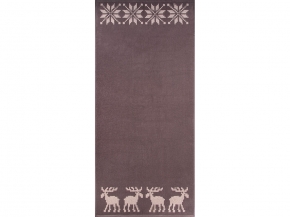 6с102.411ж1 Расписные и олени(т.с.мальв1) Полотенце махровое 67х150см