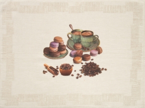 20С130-ШР+К/п.р. 46*60 Полотенце "В кофейне 3" рис. 1036