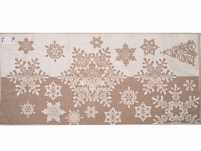 6с102.511ж2 Merry cristmas (лен3) Полотенце махровое 67х150см