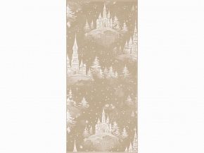 6с102.511ж2 Зимняя сказка(лён3) Полотенце махровое 67х150см