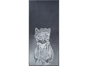 6с102.411ж1 Козырек(антрацит) Полотенце махровое 67х150см