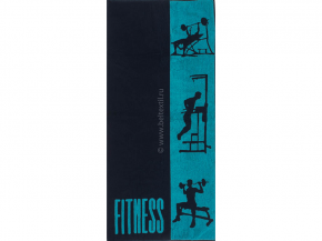6с102.411ж1 Fitness 1 (т. бирюза) Полотенце махровое 67х150см
