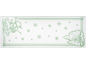 9с23.111ж1 Снеговик и домик1(ДТЭ травка) Полотенце х/б 50х140см