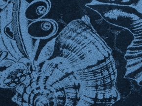 6с102.413ж1 На берегу (темно-синий6) Полотенце махровое 81х160см