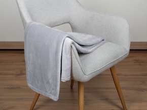 АРТ 003 Покрывало-плед 150*210 "Гладкокрашеный Светло-серый"