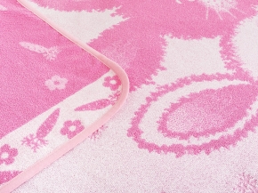 5с081.400.1 Зайки (розовый2) Плед 103х160 см