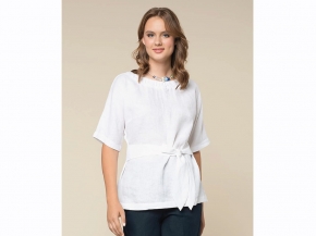 24С35-ШР/039/ст 101/0 Блузка женская,  белый