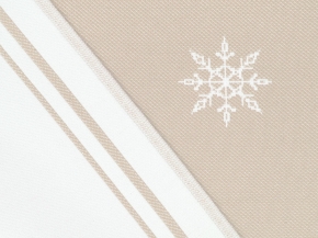 9с23.111ж1 Снеговик и домик2(ДТЭ лён) Полотенце х/б 50х140см