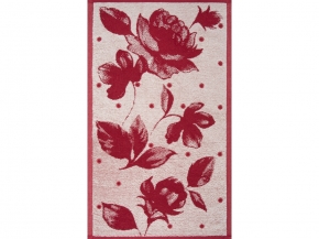 6с104.411ж1 Вальс цветов(бордо) Полотенце махровое 67х40см