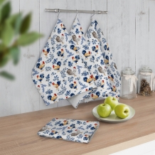 Полотно вафельное набивное 4Р-06-3 рис. 500170/1, 150см