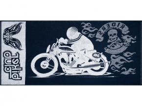 6с102.411ж1 Мото 2 (т.синий) Полотенце махровое 67х150см