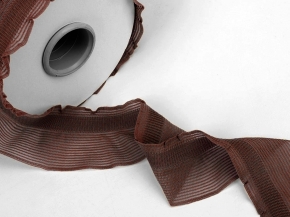 43мм. 6С857-Г50 (рис.1360) ТЕСЬМА ВЯЗАНАЯ ОТДЕЛОЧНАЯ РЮШ коричн*07, 43мм (мот.10м)