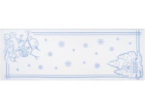 9с23.111ж1 Снеговик и домик1(ДТЭ регата) Полотенце х/б 50х140см