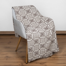 23С83-ШР/у./л.с.уп. 120*160 Плед "Греция" цв. 75 рис. 355 коричн.