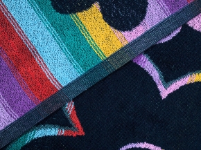 6с104.411ж1 Мечта (темно-синяя радужка) Полотенце махровое 67х40см