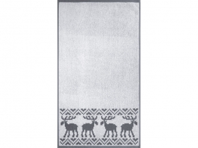 6с103.412ж1 Оленики(графит5) Полотенце махровое 50х90см