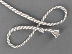 7мм. ШХ8-007-2/3 Шнур D-7мм, х/б 100%, белый/льняной