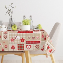 Рогожка набивная рис. 510424/1 Новогодний принц (печворк), 150см