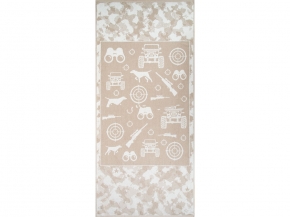 6с102.511ж2 Охотнику(лен3) Полотенце махровое 67х150см