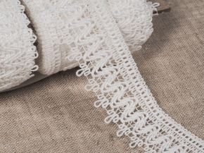 25мм. 60284 ТЕСЬМА ОТДЕЛОЧНАЯ белый 25мм (рул.50м)