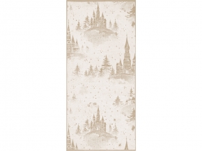 6с102.511ж2 Зимняя сказка(лён3) Полотенце махровое 67х150см