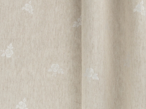 19С18-КВотв+ГОМ т.р. 2678 цвет 010101 натуральный льняной, 160см