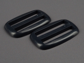 Пряжка двухщелевая А46мм, т.синий (уп.10 шт.)