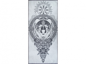 6с102.411ж1 Тотем МЕДВЕДЬ(антрацит) Полотенце махровое 67х150см