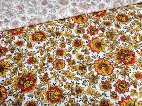 Ткань бельевая арт.17с-1ЯК лен 30%, хл.70%, пл.145г рис. Хохломские мотивы, 150см