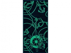 6с104.413ж1 Якорные цепи (темно-синий7) Полотенце махровое 81х40см