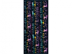 6с102.411ж1 Грация (темно-синяя радужка) Полотенце махровое 67х150см