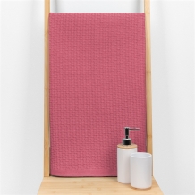 21С105-ШР+Гл 65*95 Полотенце "Суфле плюс" цв. 1699 рис. 815 красно-коралловый