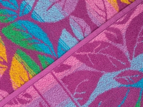 6с102.411ж1 Тропикана (ярко-фиалковая радужка) Полотенце махровое 67х150см