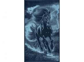 6с103.412ж1 Огненная лошадь(джинс) Полотенце махровое 50х90см