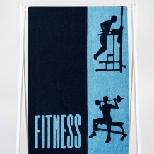 6с102.411ж1 Fitness 1 (темно-синий4) Полотенце махровое 67х150см