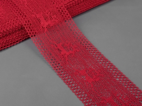 К-100-139-7 Кружево 100мм, красный "Олени"