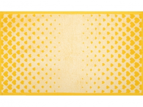 6с104.411ж1 Градиент сердца(т.желтый4) Полотенце махровое 67х40см