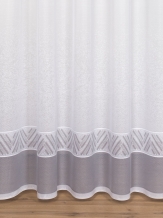 2.50м К474АГН/250 ПОЛОТНО ГАРДИННОЕ белый с ярко-серым