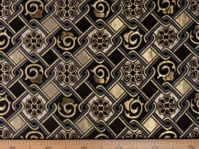 Гобелен с люрексом рис  PS-010-4 brown D, 150см