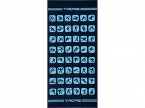 6с102.411ж1 Sport (темно-синий4) Полотенце махровое 67х150см