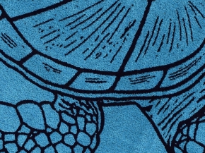 6с102.413ж1 Морская черепаха(темно-синий6) Полотенце махровое 81х160см