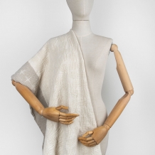 18С309-ШР/у. 80*135 Полотенце "Блики-1" цв. 7 рис. 355 молочный