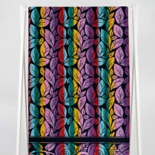 6с102.411ж1 Тропикана (темно-синяя радужка) Полотенце махровое 67х150см