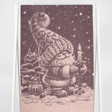 6с102.413ж1 Рождественской ночью(т.с.мальв1) Полотенце махровое 81х160см