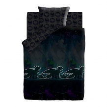 КПБ 1.5 хлопок "Как приручить дракона" Neon (50х70) рис. 16136-1/16126-1 Таинственный мир